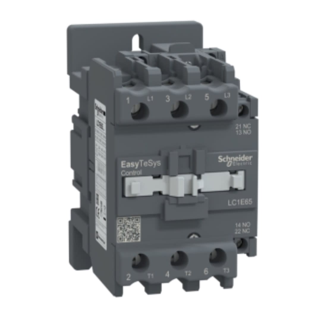 CONTACTOR 65A(AC3) 80A(AC1) 690V 3P 1NA+1NC 220VAC LC1E65M7 SCHNEIDER ELECTRIC1