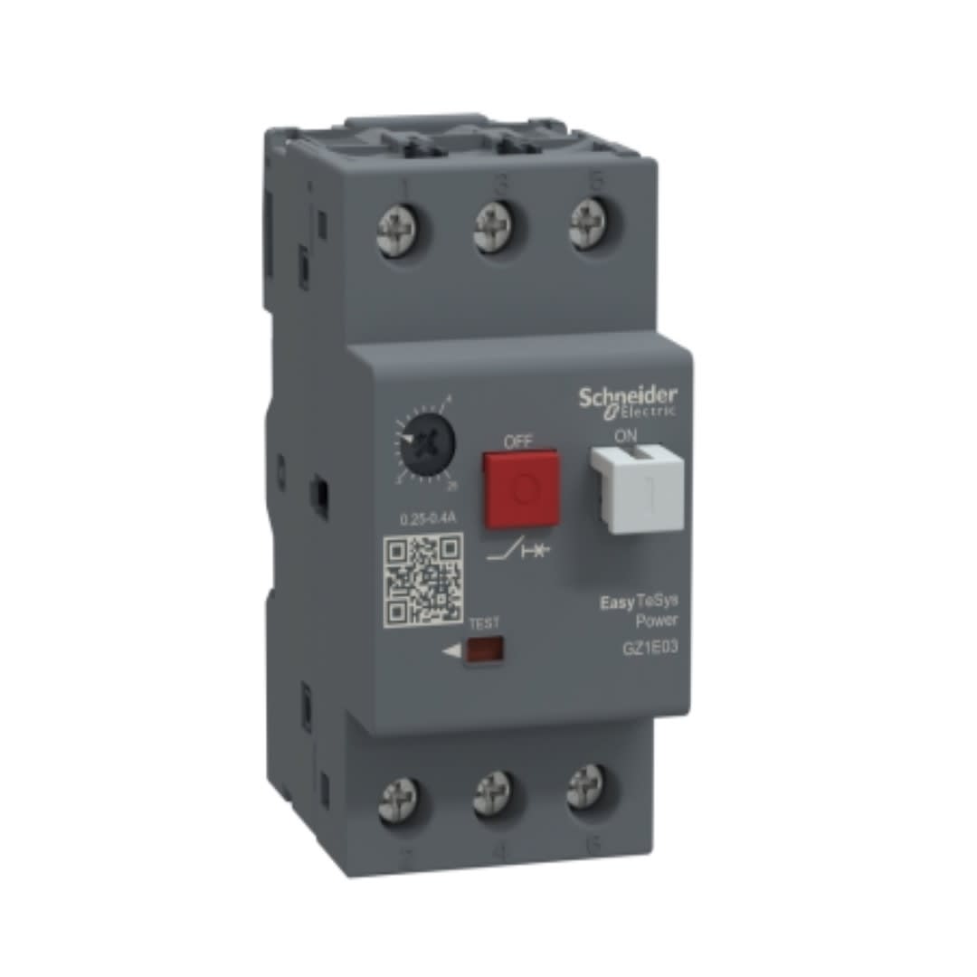 GUARDAMOTOR REGULABLE 0.25-0.40A 3P 100KA 415VAC GZ1E03 SCHNEIDER ELECTRIC1
