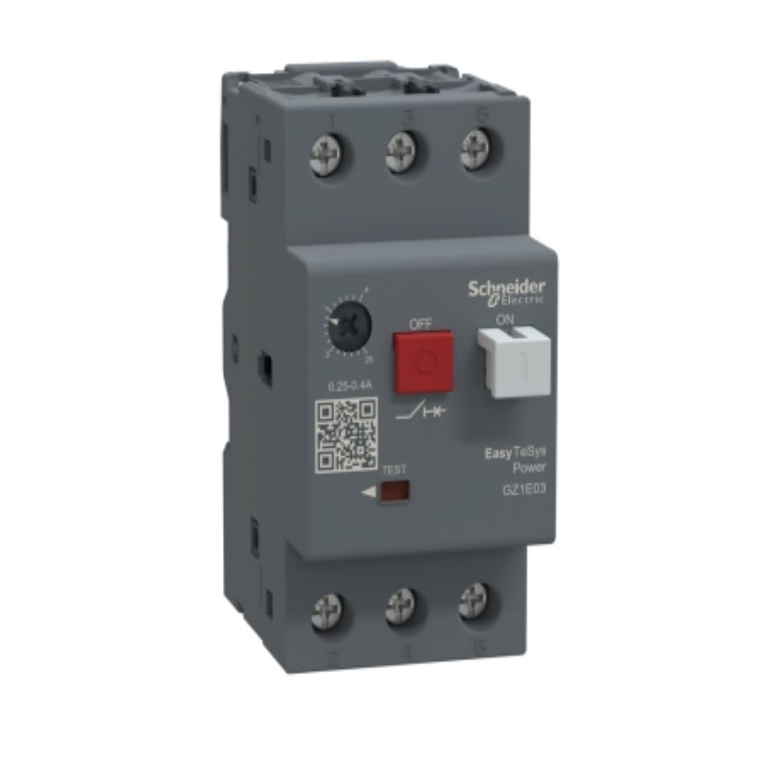 GUARDAMOTOR REGULABLE 1-1.6A 3P 100KA 415VAC GZ1E06 SCHNEIDER ELECTRIC1
