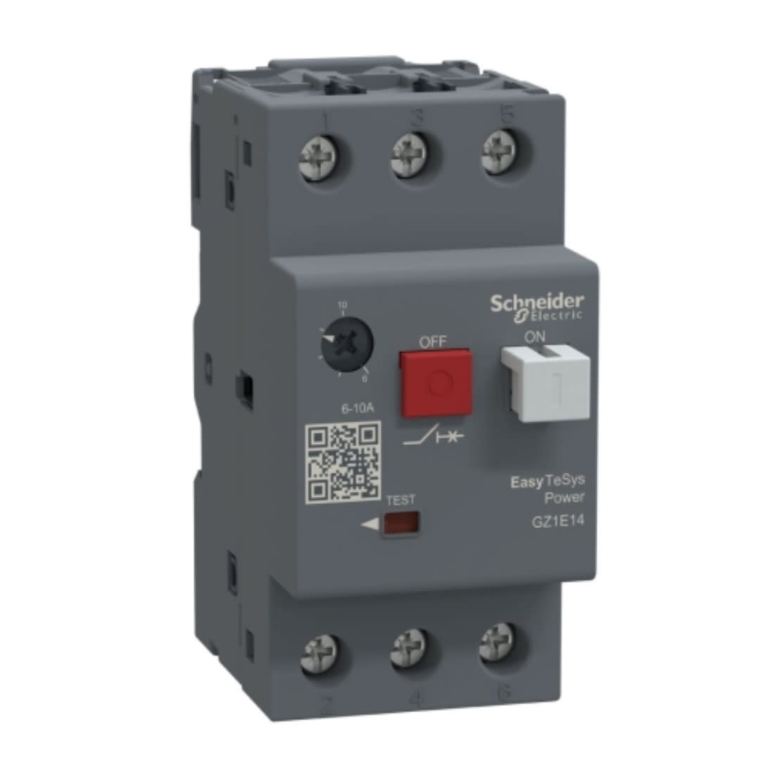 GUARDAMOTOR REGULABLE 6-10A 3P 100KA 415VAC GZ1E14 SCHNEIDER ELECTRIC