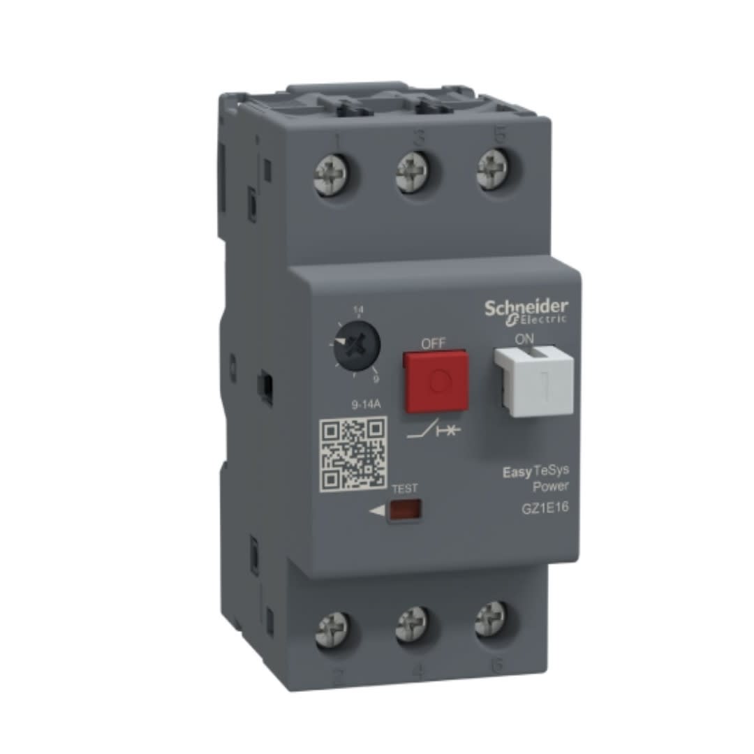 GUARDAMOTOR REGULABLE 9-14A 3P 10KA 415VAC GZ1E16 SCHNEIDER ELECTRIC1