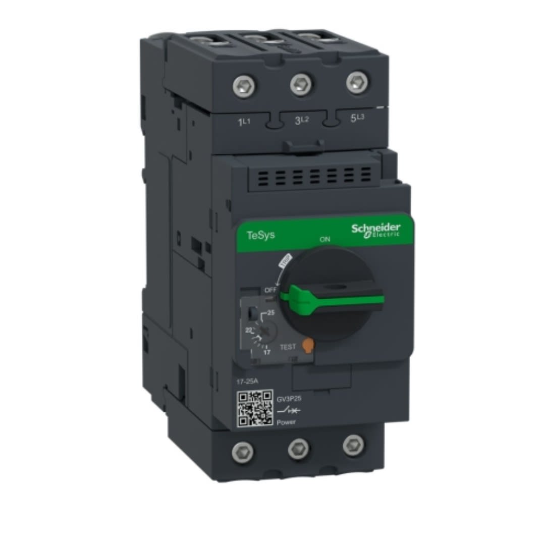 GUARDAMOTOR REGULABLE 17-25A 3P 100KA 415VAC COORD. 1 T/P GV3P25 SCHNEIDER ELECTRIC1