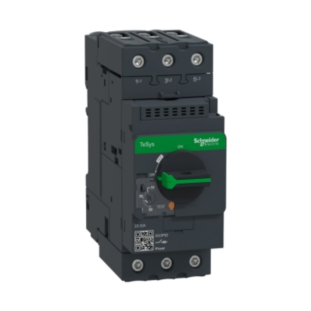 GUARDAMOTOR REGULABLE 23-32A 3P 100KA 415VAC COORD. 1 T/P GV3P32 SCHNEIDER ELECTRIC