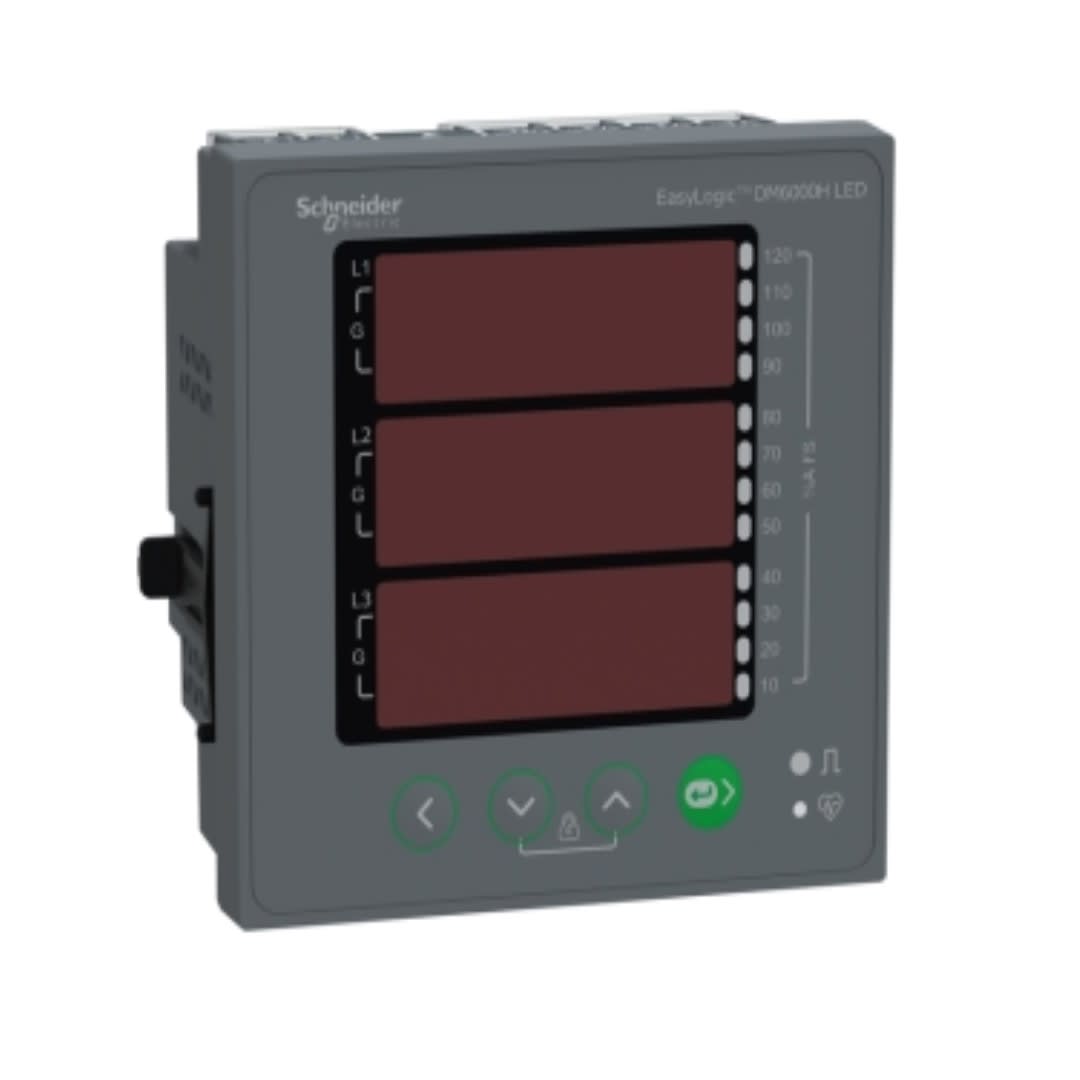 MEDIDOR DIGITAL VAF 3P 5A/TRAFO 25-600VLL MODBUS METSEDM6200HCL10RS SCHNEIDER ELECTRIC1