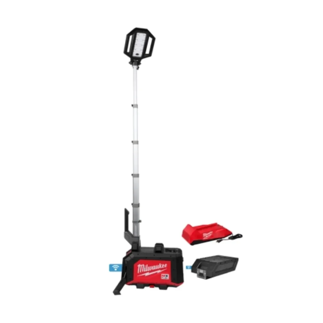 TORRE MX FUEL 15000LM + BATMXFXC406 + CARGADOR 110V MXF040-1XC MILWAUKEE