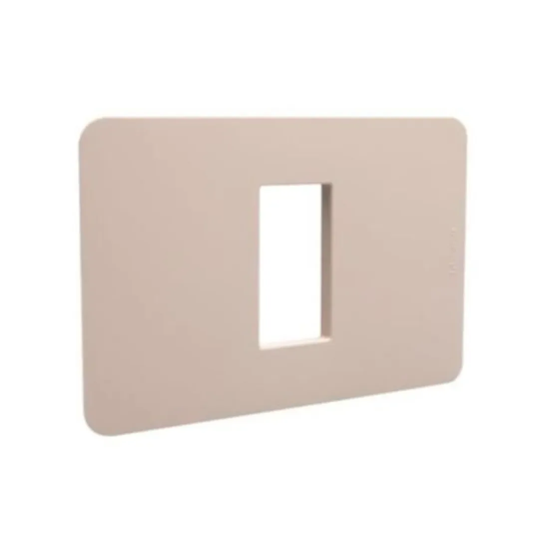 PLACA 1 MODULO SIN SOPORTE PERLA ALUMINIO MATIX GO JA4803M1AP BTICINO1