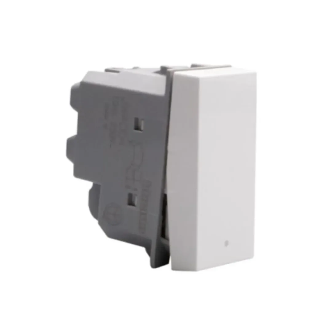 INTERRUPTOR 10AX 250V 4VIAS 1 MODULO BLANCO MATIX GO JW4004 BTICINO1