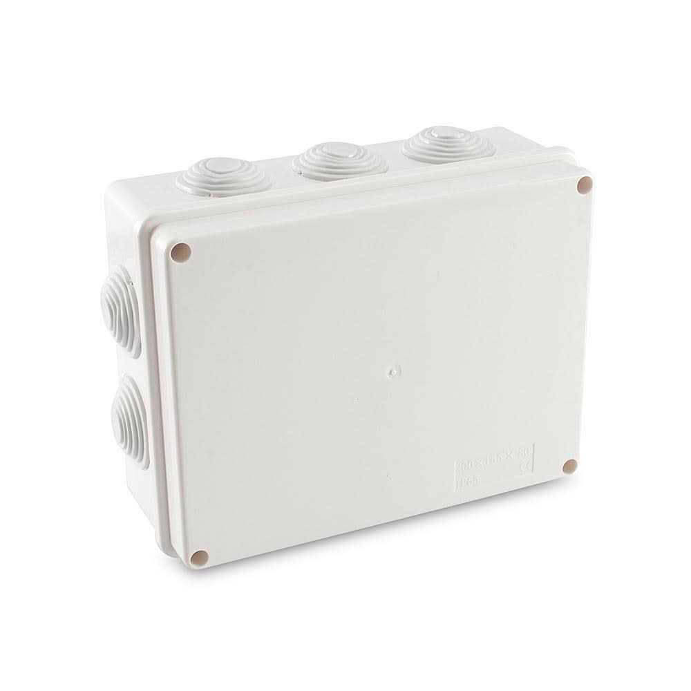 CAJA DE PVC MODELO 200X155X80 BLANCO CON CONO TKL