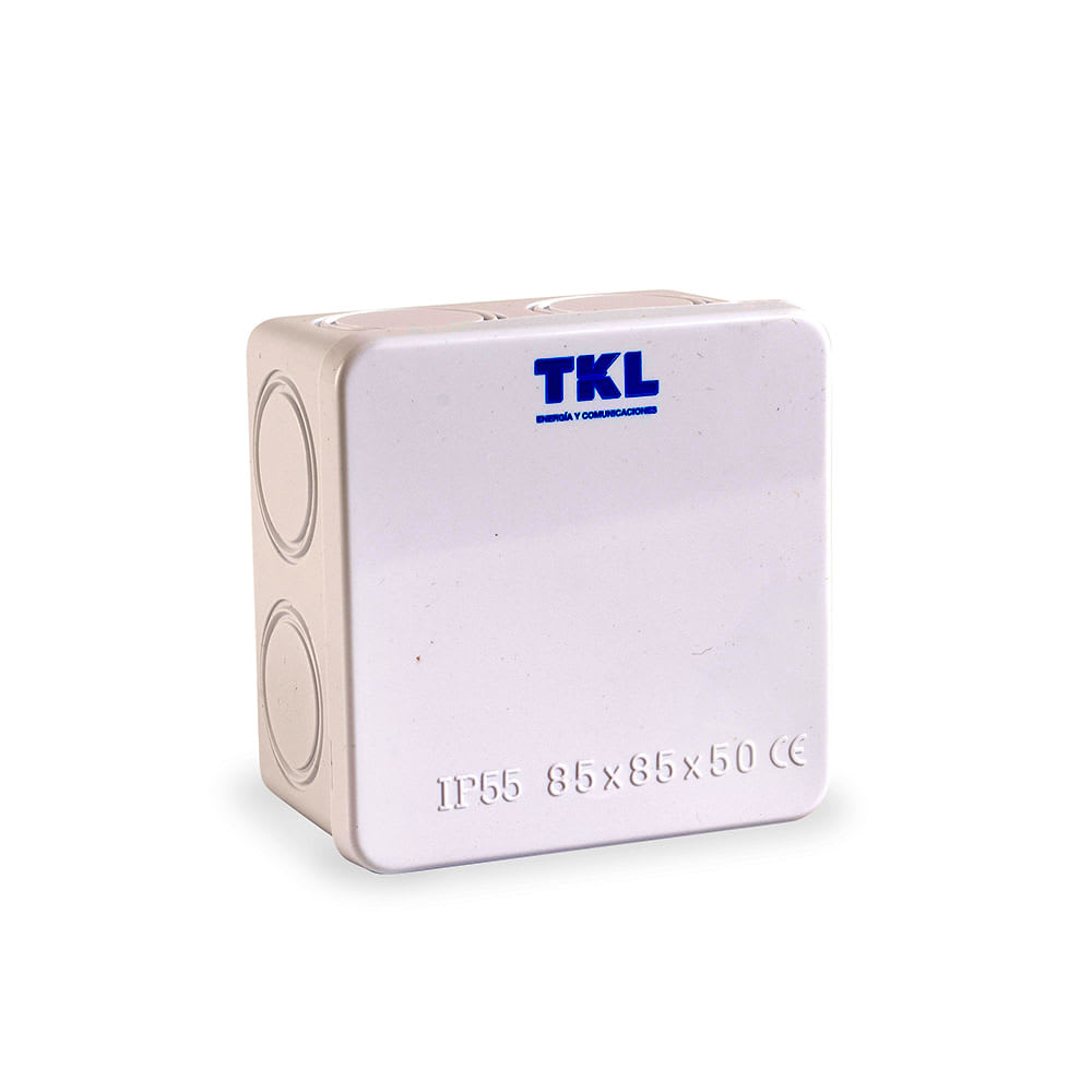 CAJA DE PASO SIN CONOS 8.5X8.5X5CM TKL1