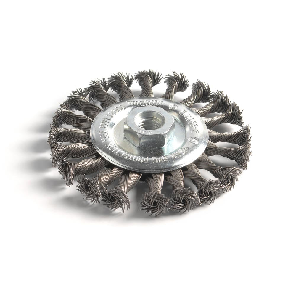 GRATA DE ACERO PLANA TRENZADA 115MM MAKITA