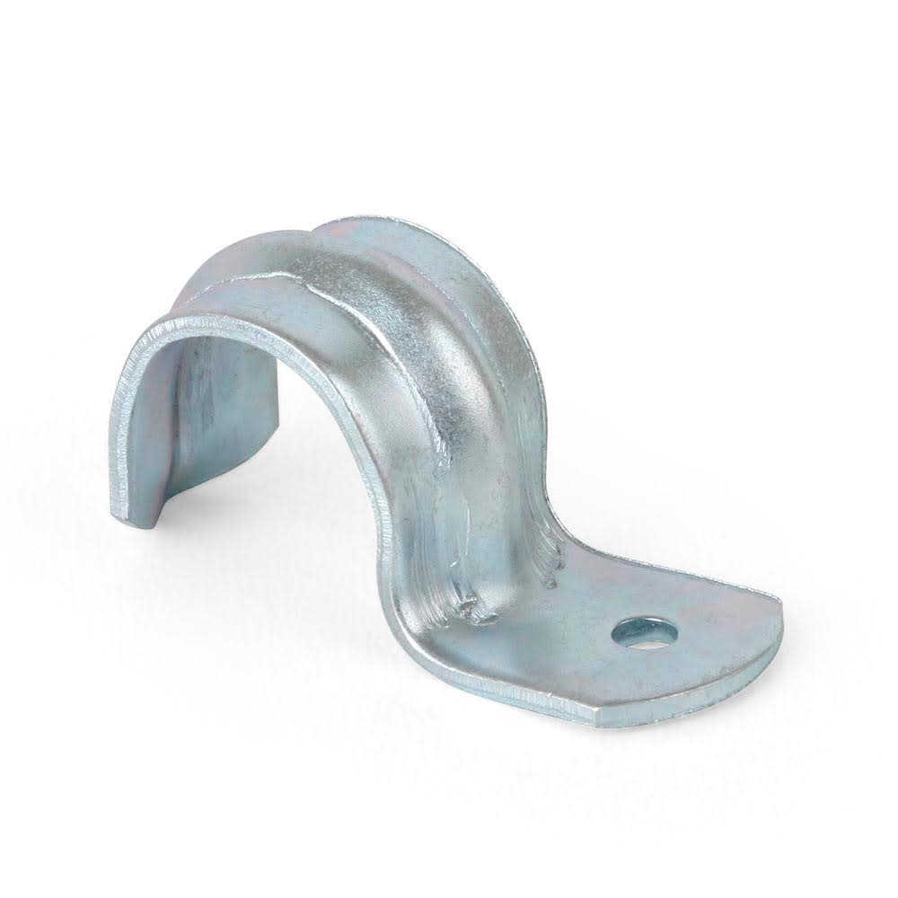 ABRAZADERA DE METAL 1/2'' CON OREJA DE 2MM PLATA JORMEN