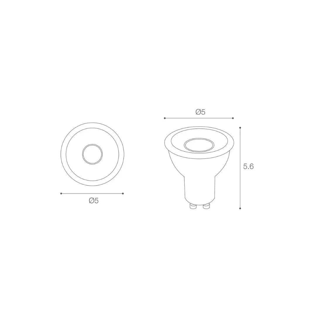 FOCO DICROICO LED GU10 6W LUZ CALIDA LIGHTECH2