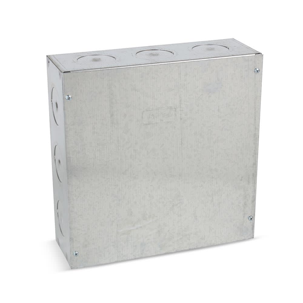 CAJA DE PASO METALICA 30X30X10'' 0.9MM PLATA JORMEN