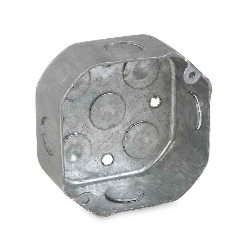 CAJA OCTOGONAL METAL PESADA 1.5MM PLATA JORMEN