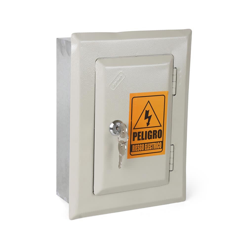 TABLERO RIEL 8P 0.9MM BEIGE METALICO EMPOTRABLE JORMEN