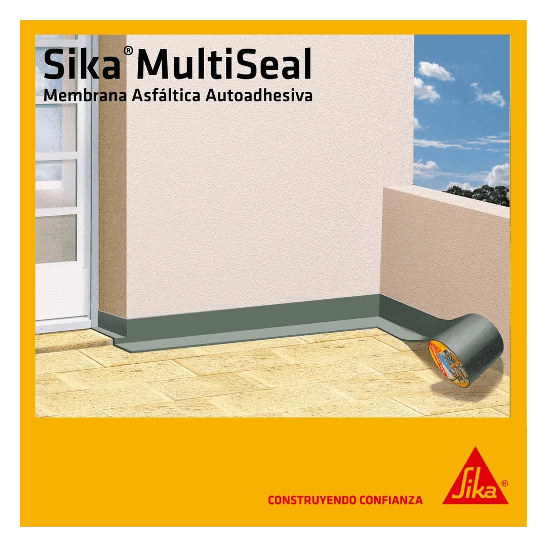 CINTA AUTOADHESIVA IMPERMEABLE MULTISEAL S ALUMINIO 10CMX10M SIKA4