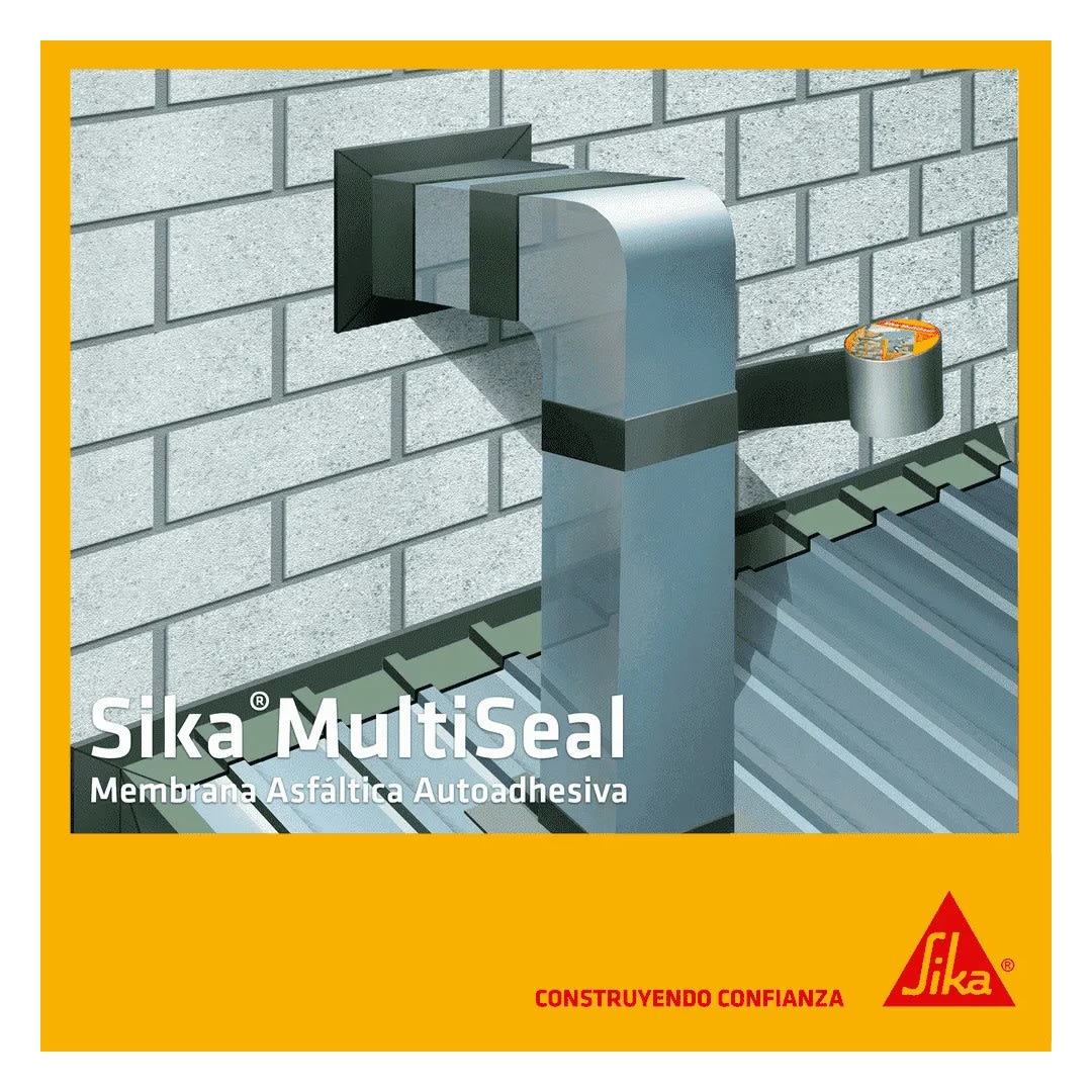 CINTA AUTOADHESIVA IMPERMEABLE MULTISEAL S ALUMINIO 10CMX10M SIKA6