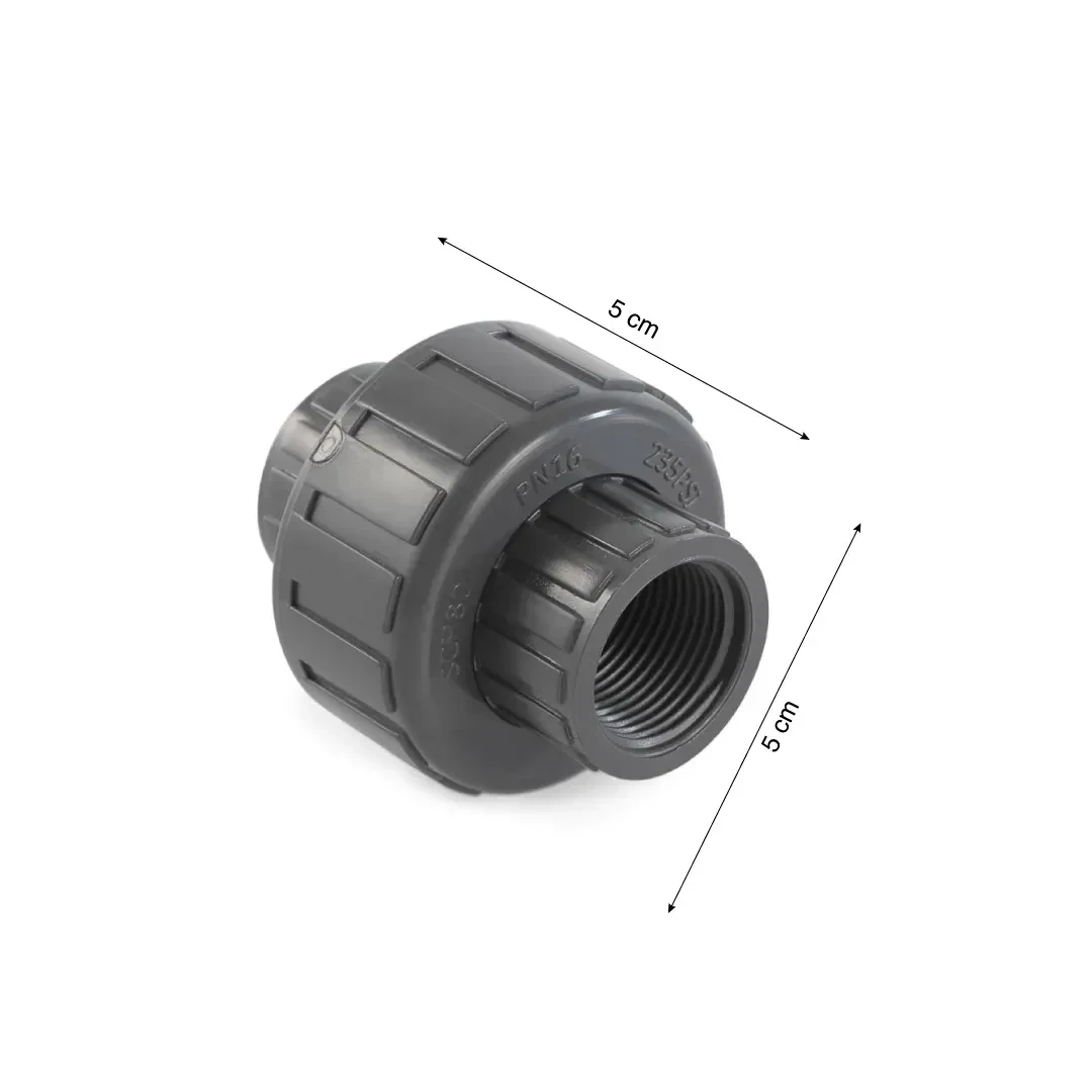 UNION PVC NPT 1/2'' GRIS ACCESORIO DE ALTA RESISTENCIA- NICOLL2