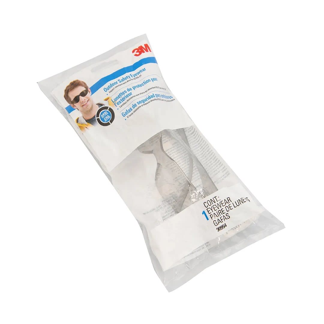 LENTES DE SEGURIDAD MODELO 90954 POLICARBONATO NEGRO CON PROTECCION UV 3M PERU2