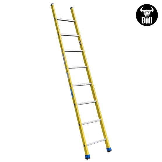 ESCALERA FIBRA TIPO ARRIMO 8 PASOS 150KG 2.44M FA150-8IA AMERICAN BULL2