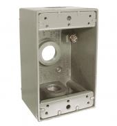 CAJA DE ALUMINIO ADOSABLE 4 X 2'' SIMPLE 3/4'' CAJ4X2-750AL CONDU-IT