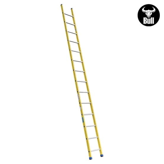 ESCALERA FIBRA TIPO ARRIMO 14 PASOS 150KG 4.27M FA150-14IA AMERICAN BULL2