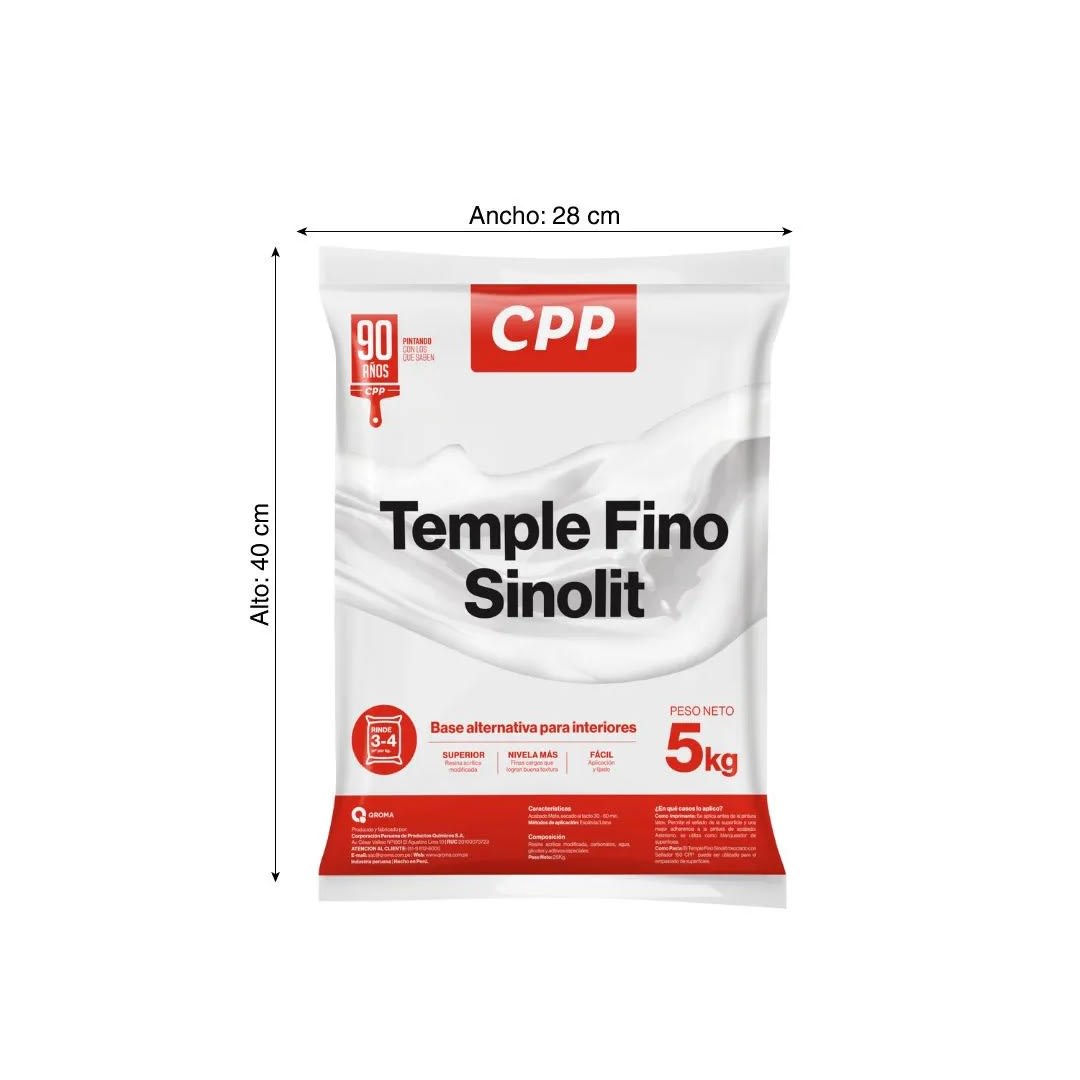 TEMPLE FINO SINOLIT BLANCO 5KG CPP1
