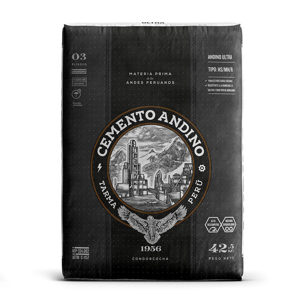 CEMENTO PORTLAND TIPO HS 42.5KG ANDINO ULTRA