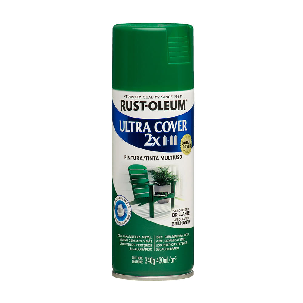 SPRAY ULTRA COVER VERDE CLARO BRILLANTE 340 GRAMOS ULTRA COVER1