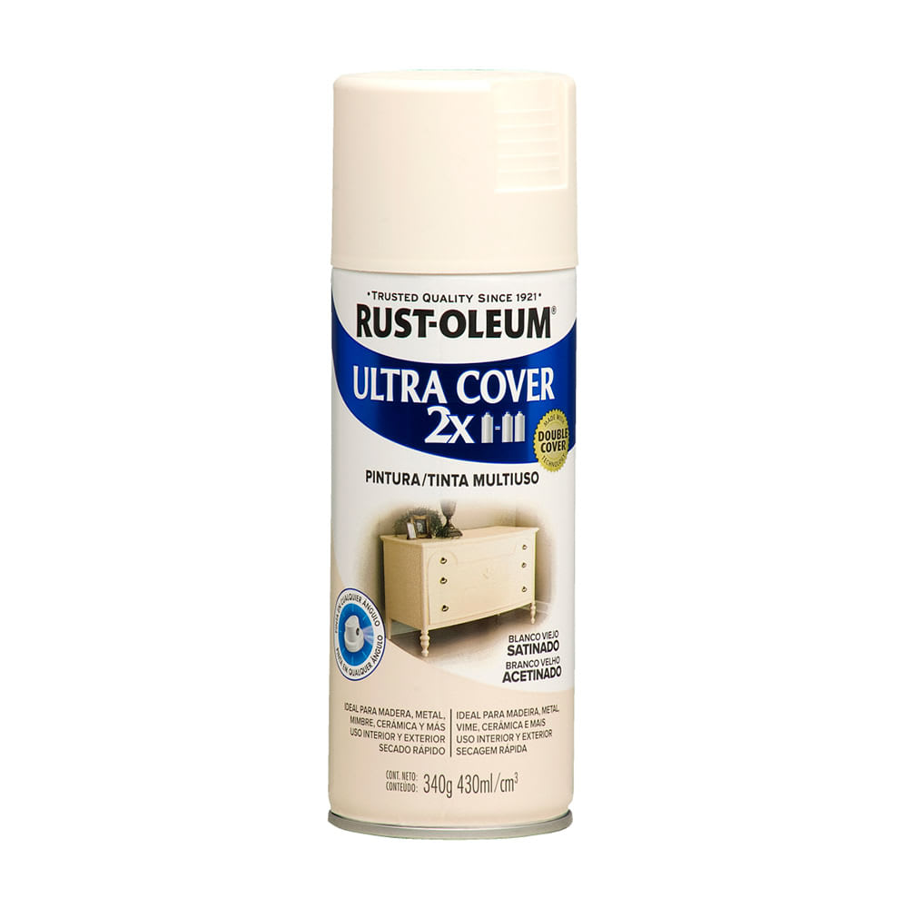 SPRAY BLANCO VIEJO SATINADO 340 GRAMOS ULTRA COVER