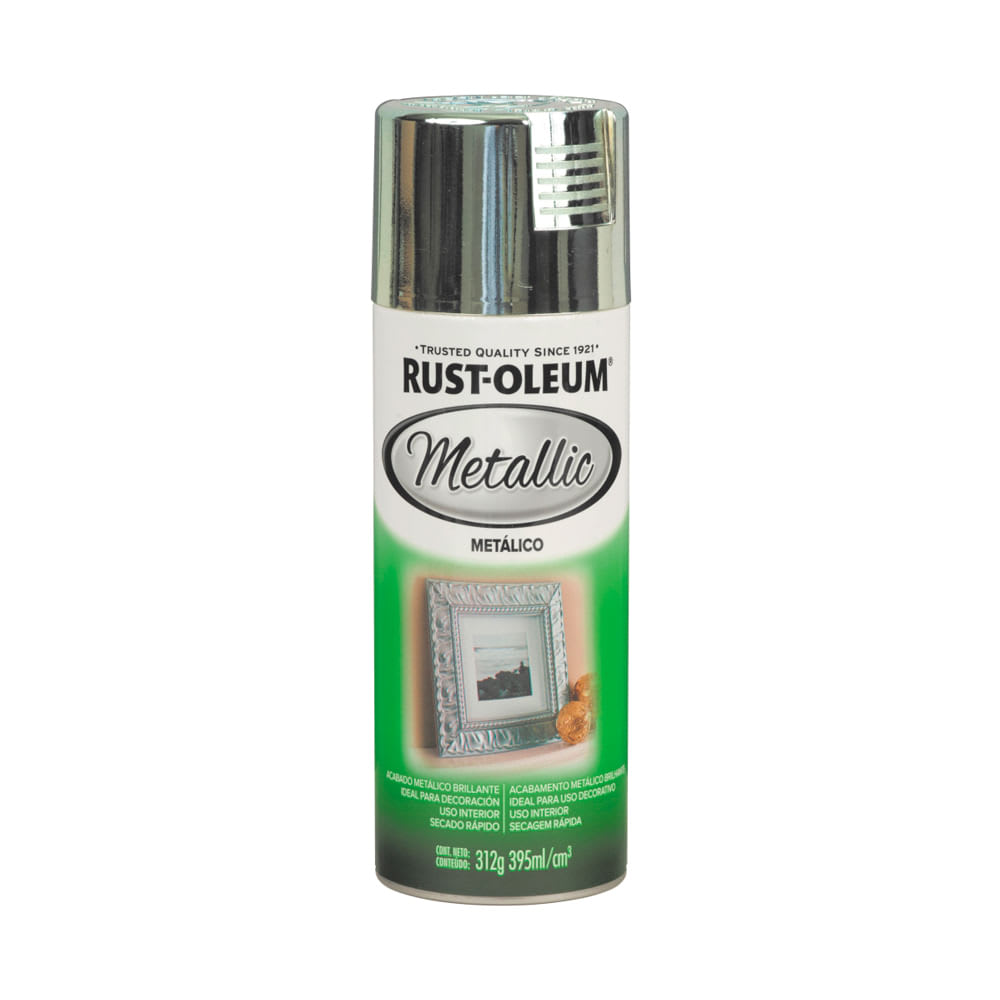 SPRAY ESPECIALIDAD METALICO PLATA BRILLANTE 312 GRAMOS RUST OLEUM1