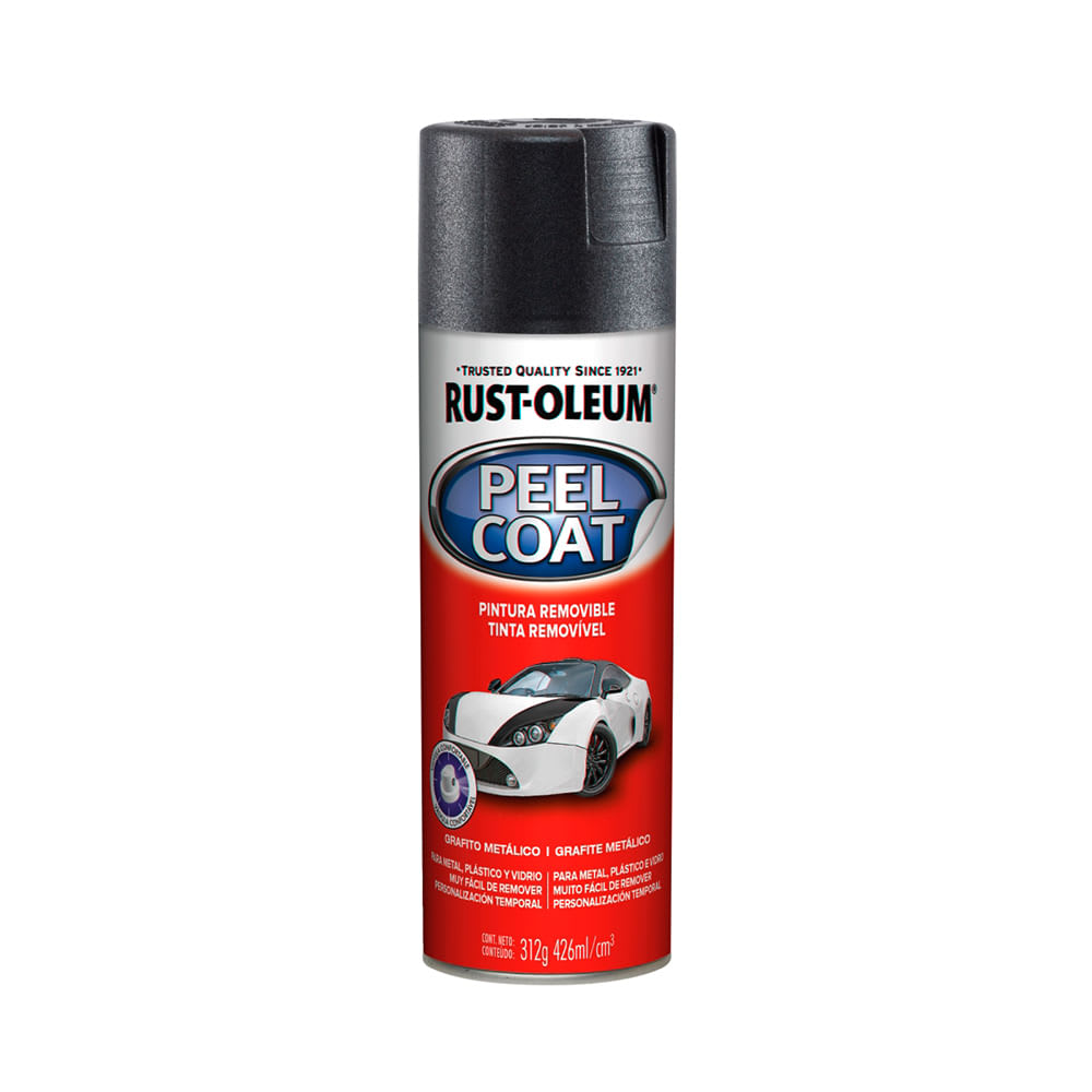 SPRAY AUTOMOTRIZ PEEL COAT GRAFITO 312G RUST OLEUM
