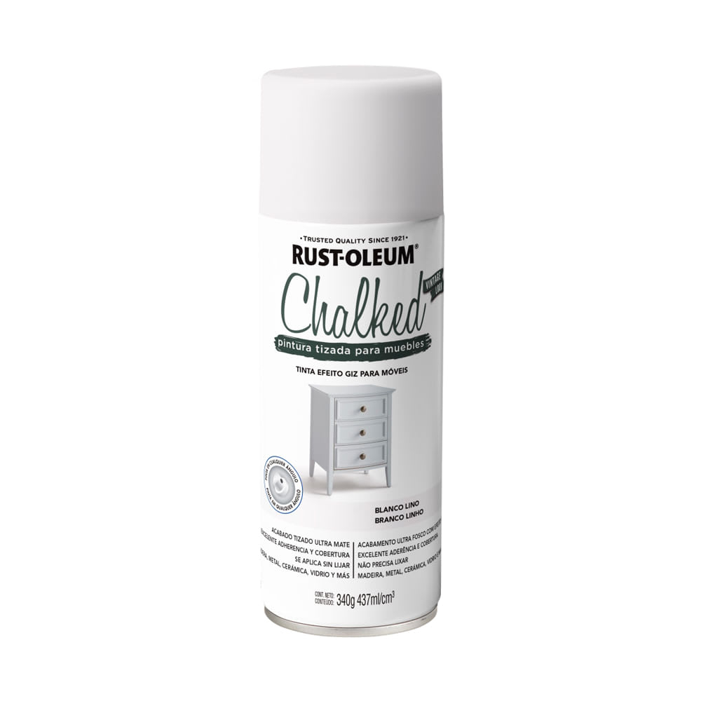 SPRAY CHALKED MATE 340G BLANCO LINO RUST OLEUM