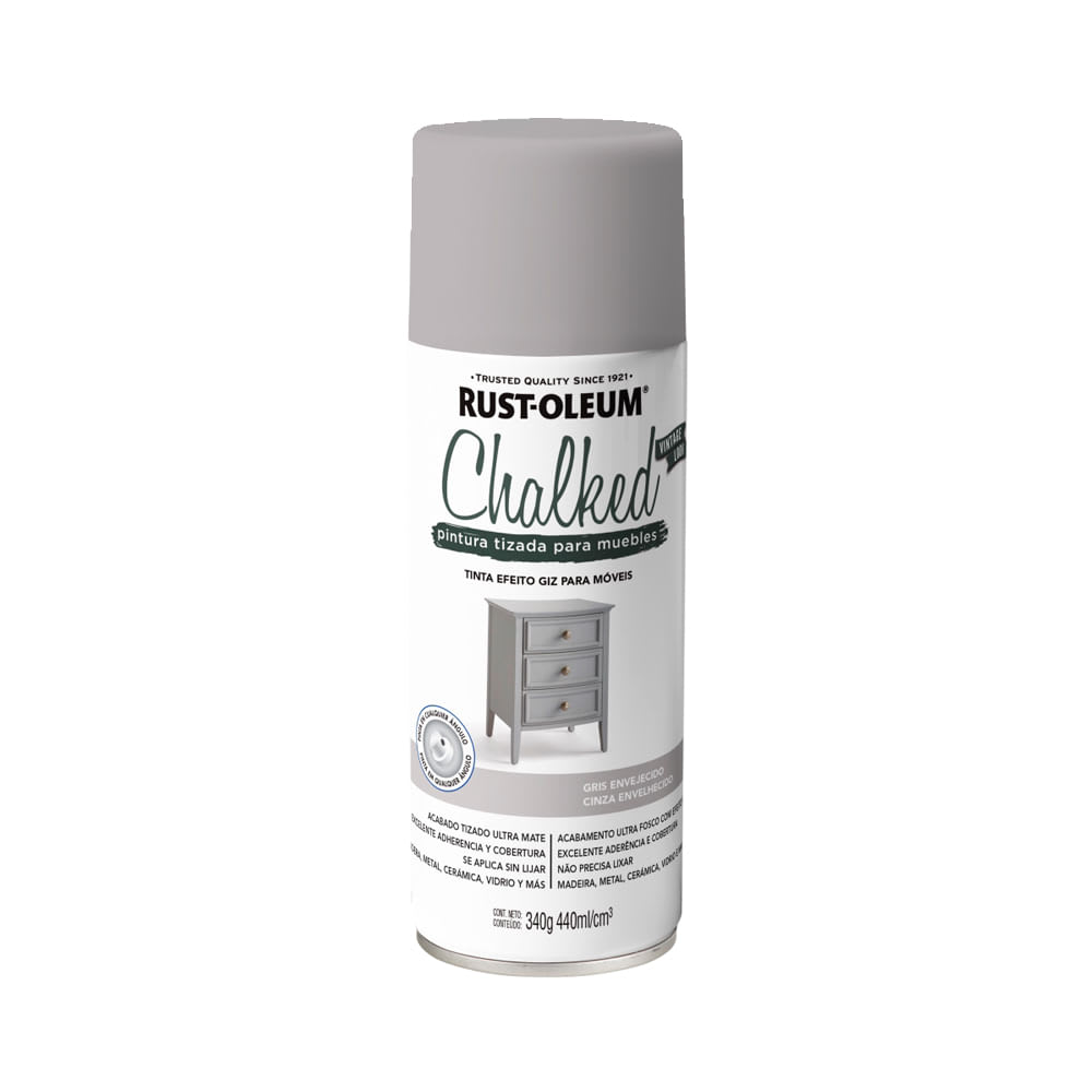 SPRAY CHALKED GRIS ENVEJECIDO 340 GRAMOS RUST OLEUM1
