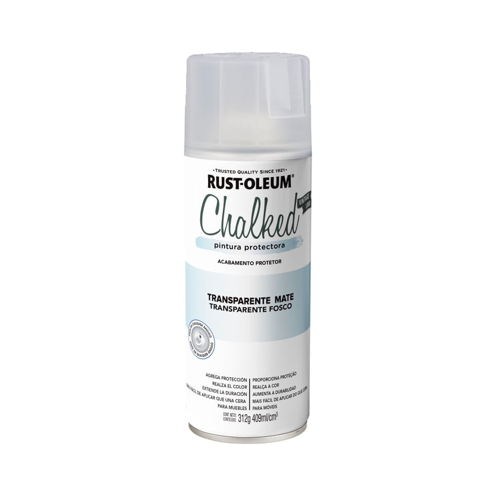 SPRAY CHALKED TRANSPARENTE MATE 340 GRAMOS RUST OLEUM