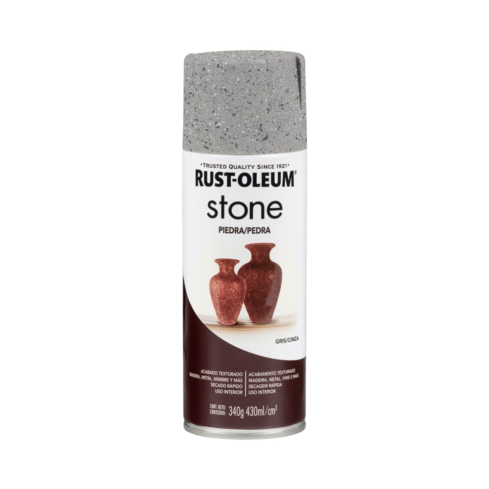 SPRAY PIEDRA STONE GRIS 340G RUST OLEUM