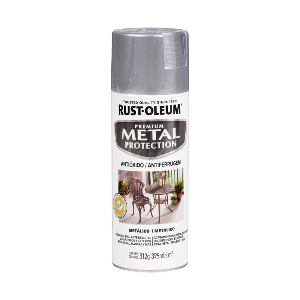 SPRAY PROTECCION METAL METALICO PLATA 312 GRAMOS RUST OLEUM1