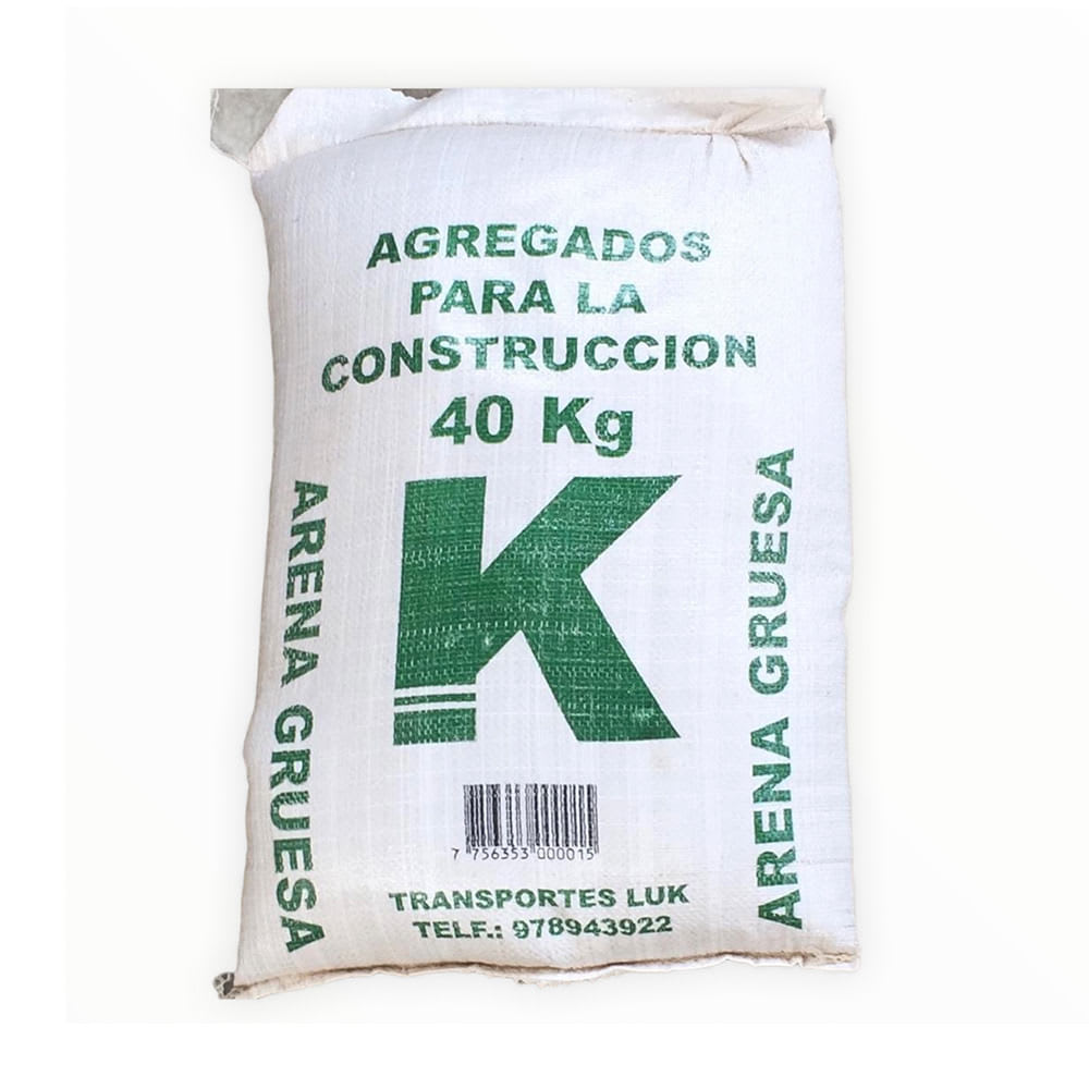 ARENA GRUESA MODELO 40 KG PARA OBRAS