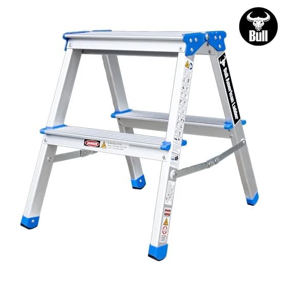 ESCALERA ALUMINIO TIPO BANQUETA DOBLE 2 PASOS 150KG 0.44M ABD150-2IA AMERICAN BULL3
