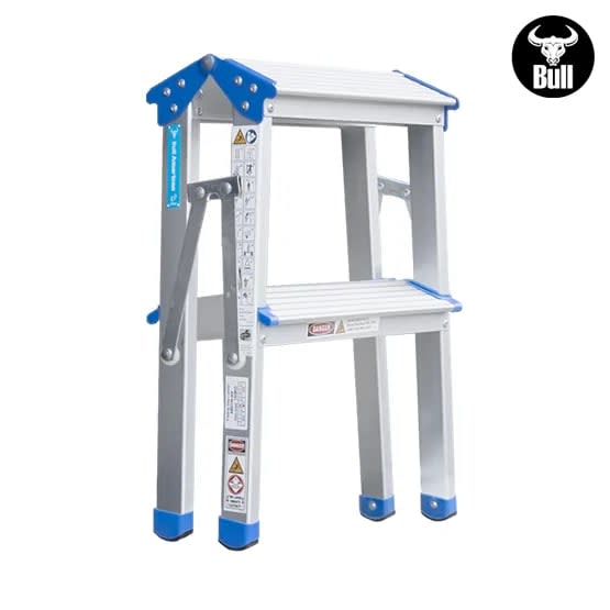 ESCALERA ALUMINIO TIPO BANQUETA DOBLE 2 PASOS 150KG 0.44M ABD150-2IA AMERICAN BULL4