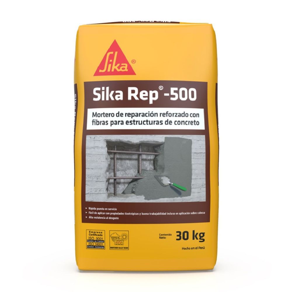 MORTERO DE REPARACION PARA ESTRUCTURAS DE CONCRETO SIKA REP 500 30KG SIKA1