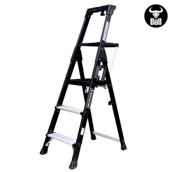 ESCALERA ALUMINIO PORTATIL HIGH QUALITY 3 PASOS 150KG 0.72M APHQ150-3IA AMERICAN BULL3
