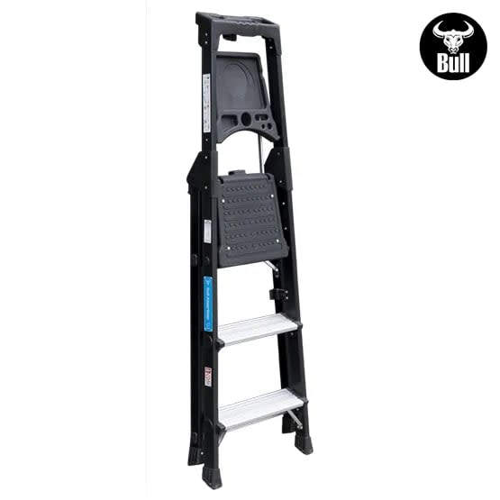 ESCALERA ALUMINIO PORTATIL HIGH QUALITY 3 PASOS 150KG 0.72M APHQ150-3IA AMERICAN BULL4