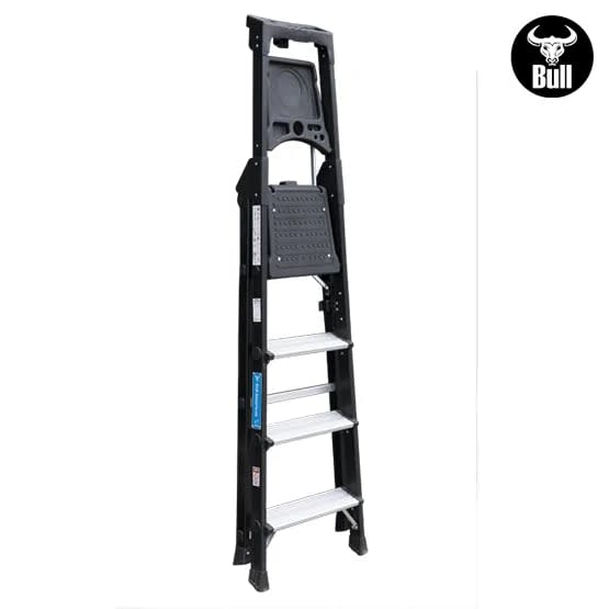 ESCALERA ALUMINIO PORTATIL HIGH QUALITY 4 PASOS 150KG 0.98M APHQ150-4IA AMERICAN BULL4