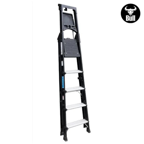 ESCALERA ALUMINIO PORTATIL HIGH QUALITY 5 PASOS 150KG 1.25M APHQ150-5IA AMERICAN BULL4