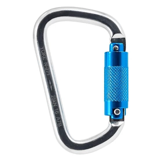 CARABINERO ALUMINIO APERTURA 22MM DOBLE SEGURO N-271 5000LBS(25KN) YOKE