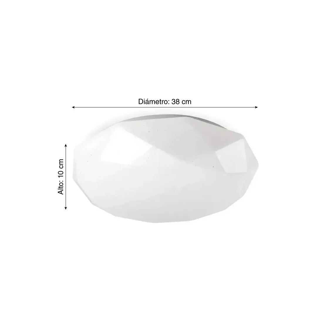 PLAFON LED LEUR 24W 38CM LUZ BLANCA ORANGE2