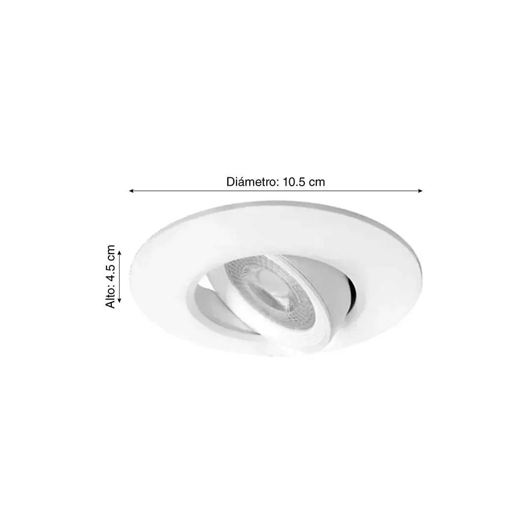 SPOT LED INTEGRADO DIRIGIBLE 7W 10.5CM 3CCT BLANCO LIGHTECH2