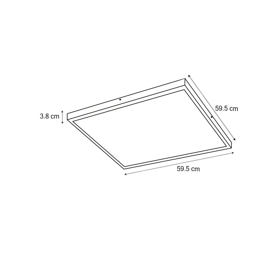 PANEL LED 48W 60X60CM 4370 LUMENES LUZ FRIA LIGHTECH5