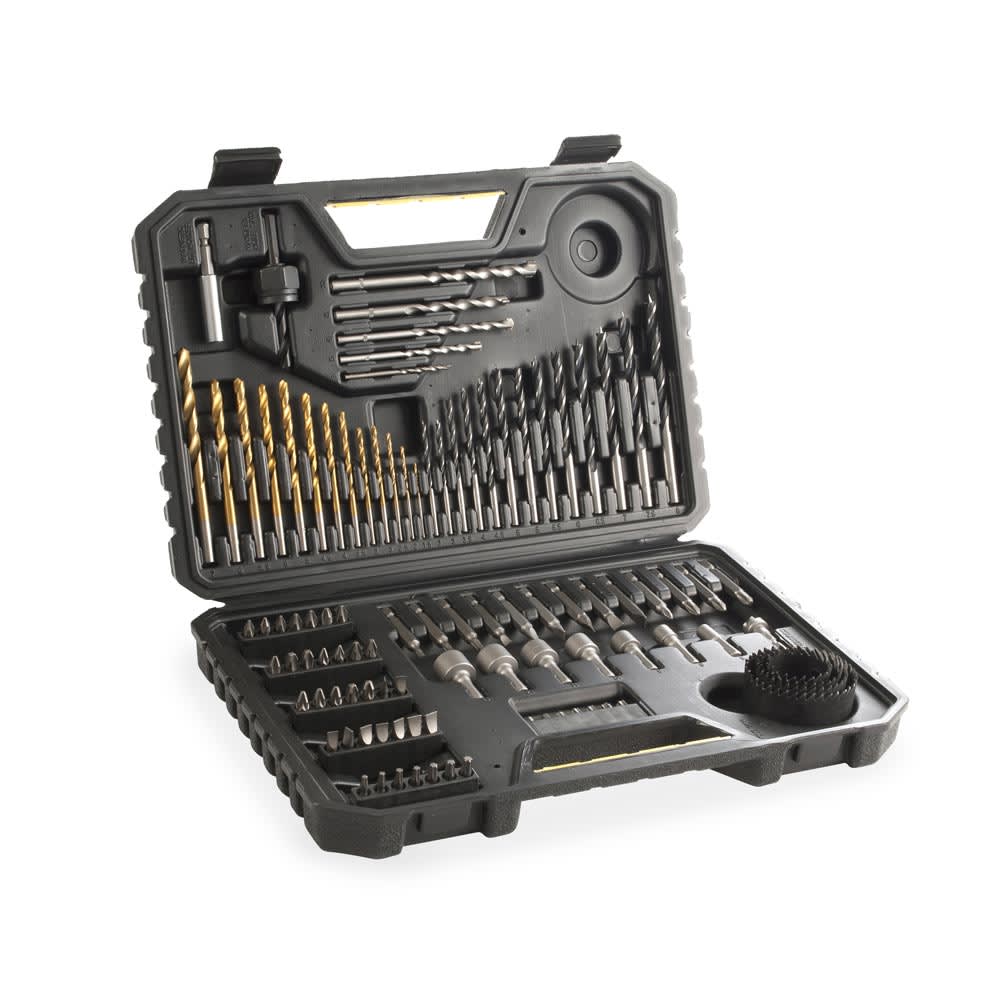 SET DE BROCAS Y PUNTAS X100 PIEZAS ACERO UNIVERSAL STANLEY